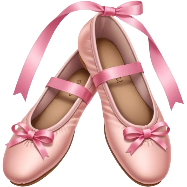 Preppy pink ballet shoes emoji