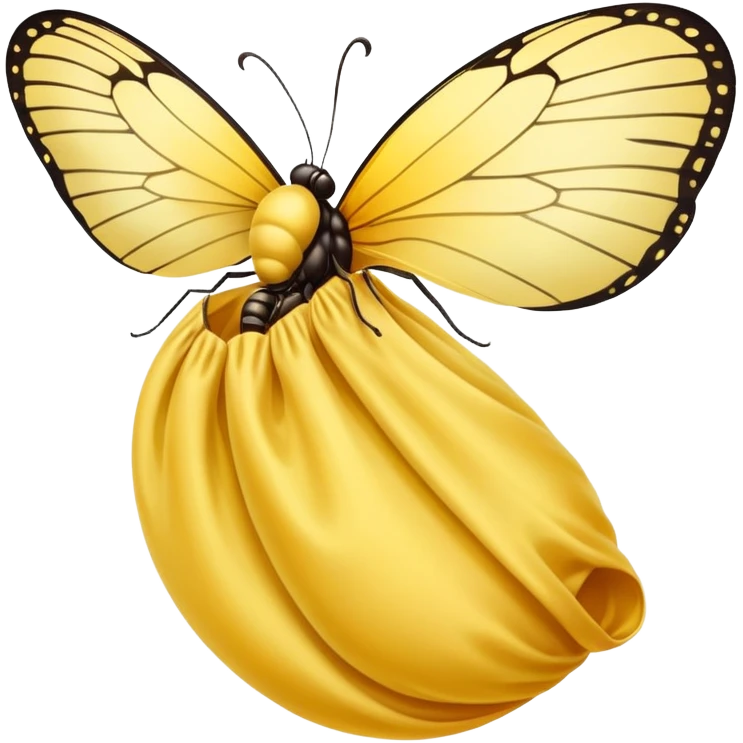 Butterfly in cocoon emoji