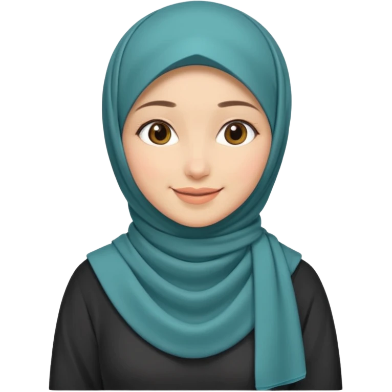 Girl with hijab full body emoji