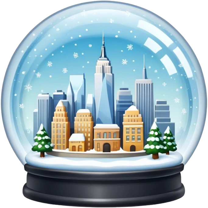 new york city snow globe emoji