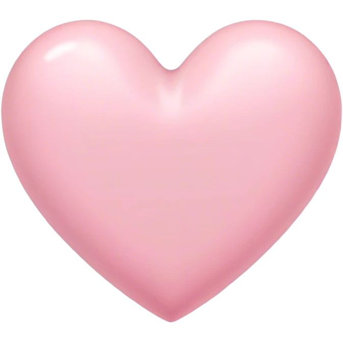 pastel pink heart emoji