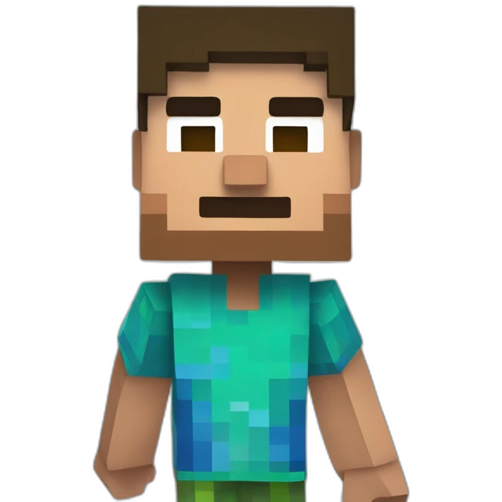 minecraft steve walk emoji