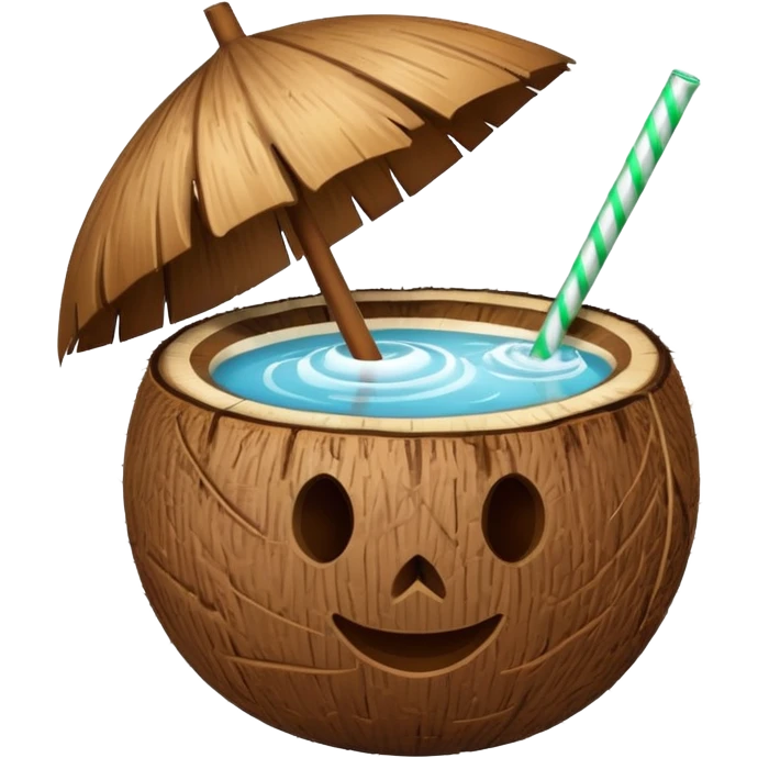 Coconut drink emoji