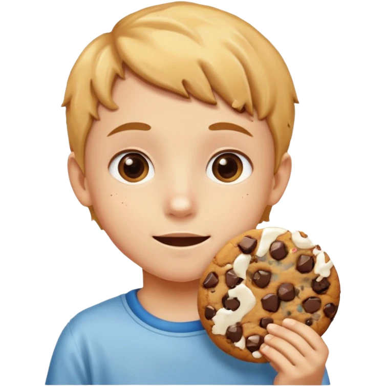 kid Holding Cookie emoji