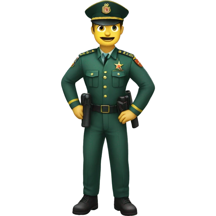 Guardia civil diciendo ok emoji