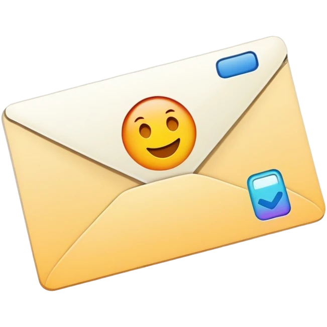 A postcard emoji