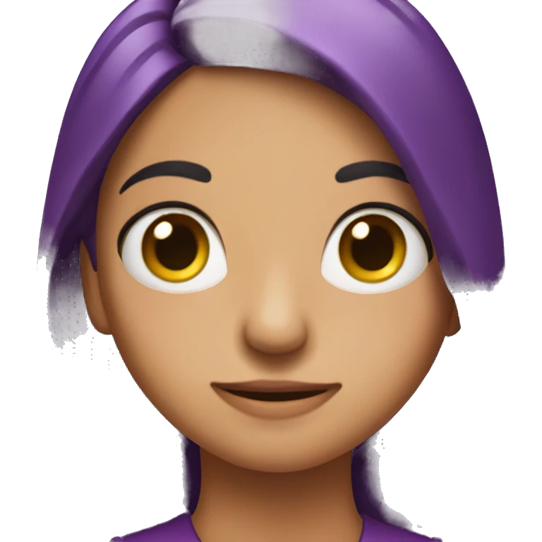 Una rana morada  emoji