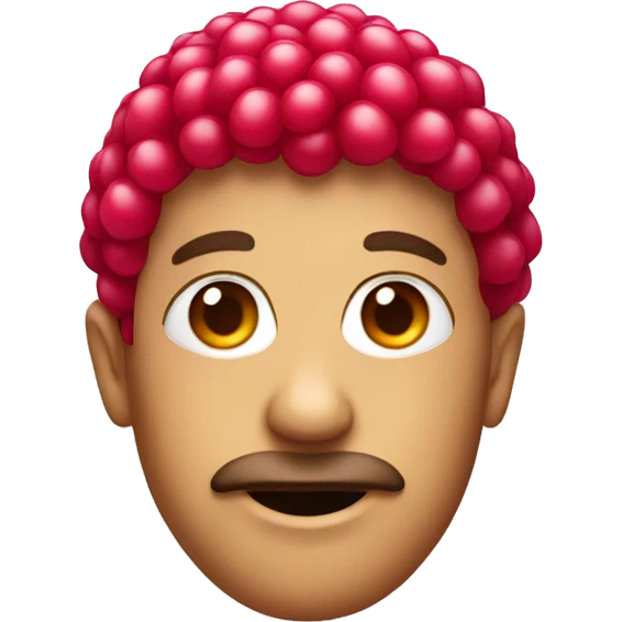 Raspberry red emoji