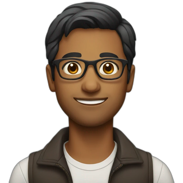 indian male with glasses emoji