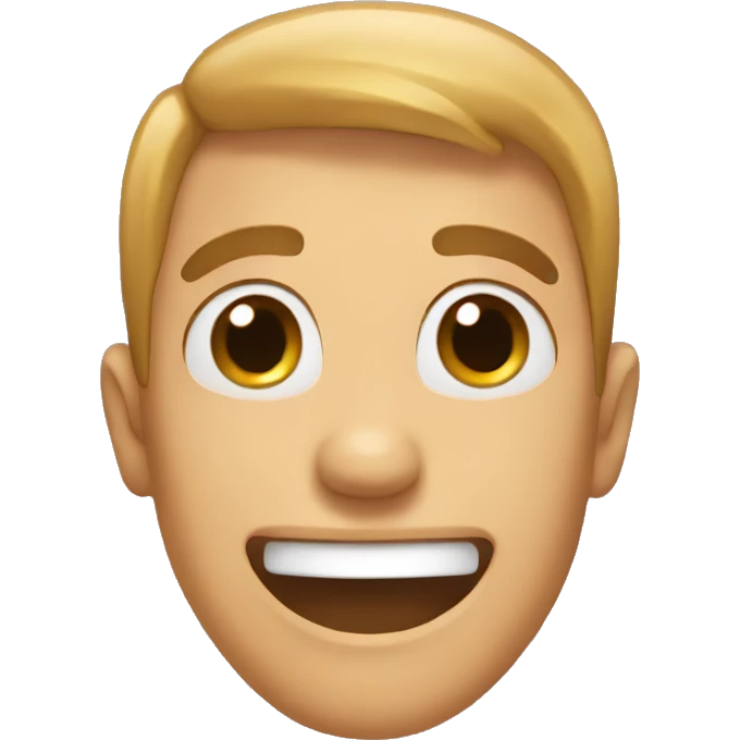 Happy awkward emoji