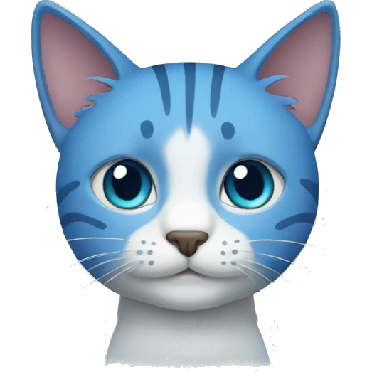 blue cat emoji