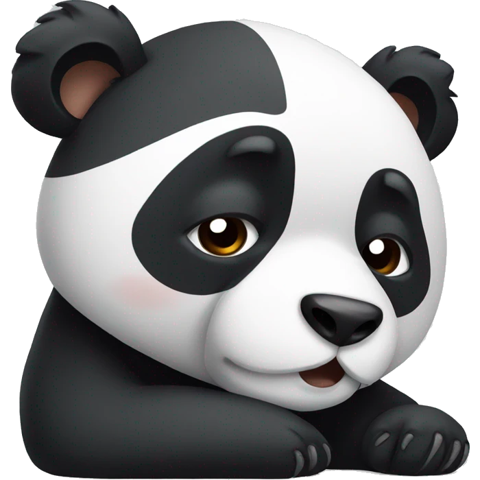 Panda getting sleepy emoji