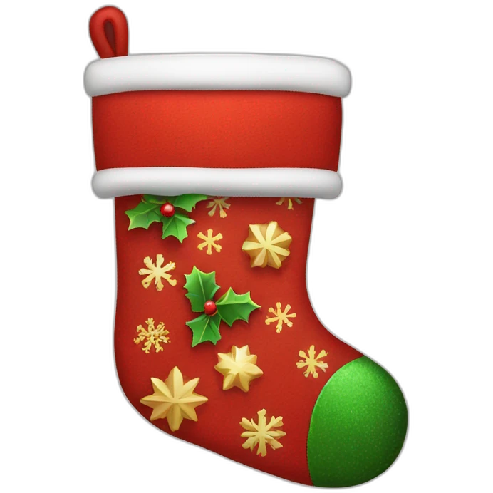Christmas stocking emoji