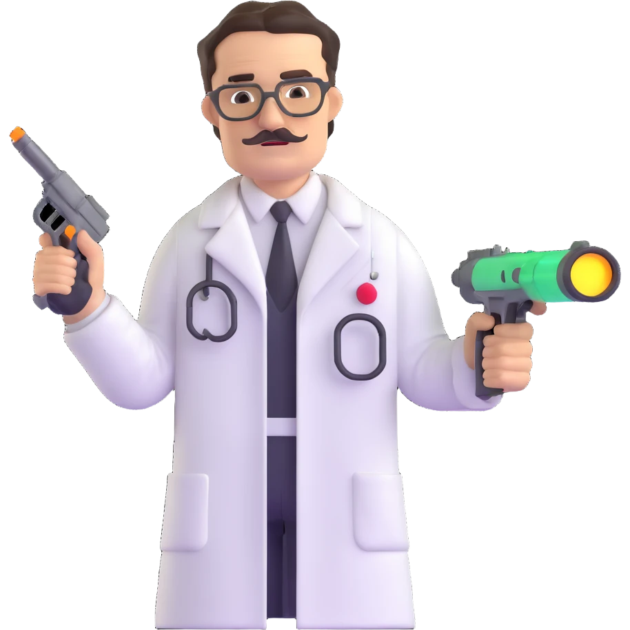 Edward Richtofen mad scientist from Call of Duty Zombies emoji