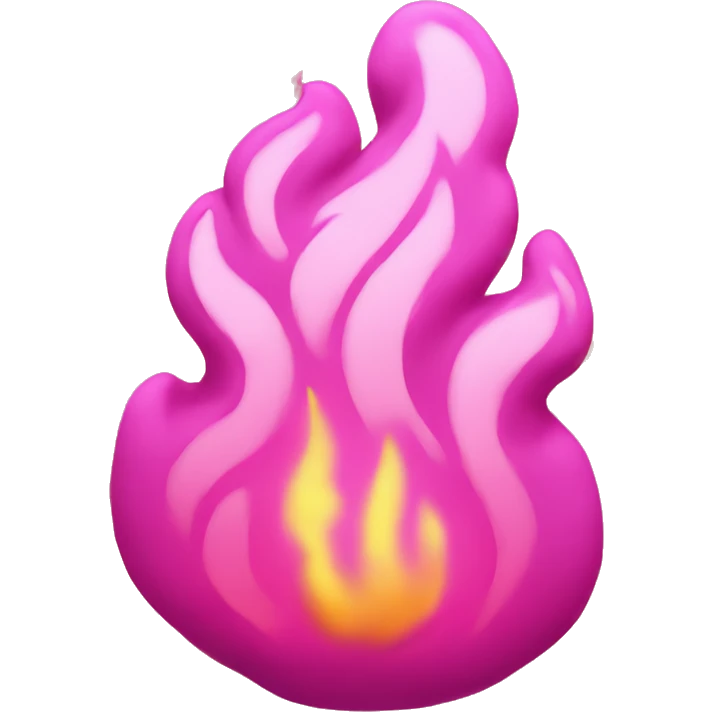 Pink fire emoji
