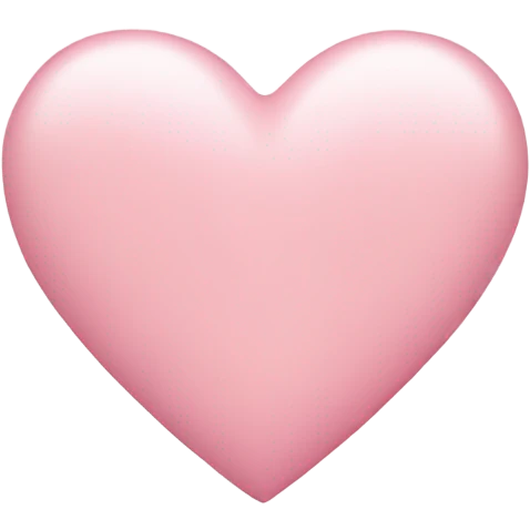 Light pink heart emoji