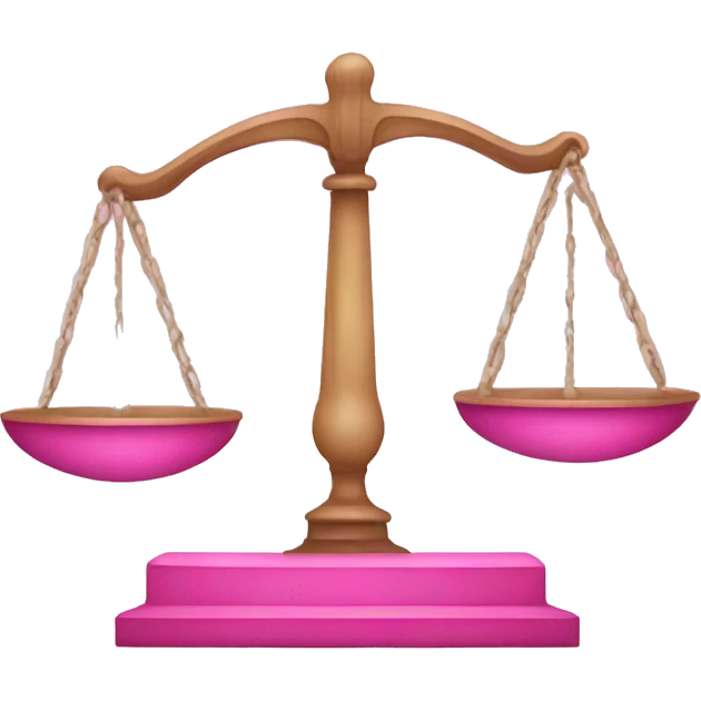 pink law scales emoji