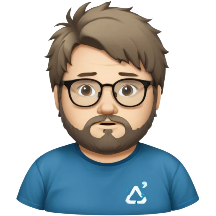 Average arch linux user who is a neckbeard and fat emoji