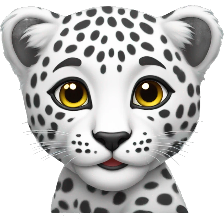 white leopard cub emoji