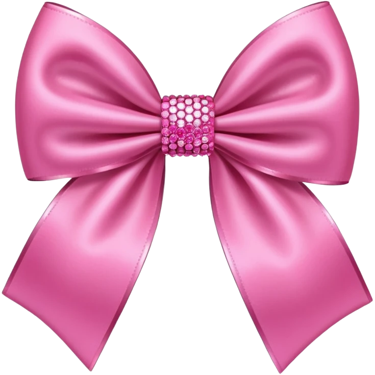 pink bow with sparkles emoji