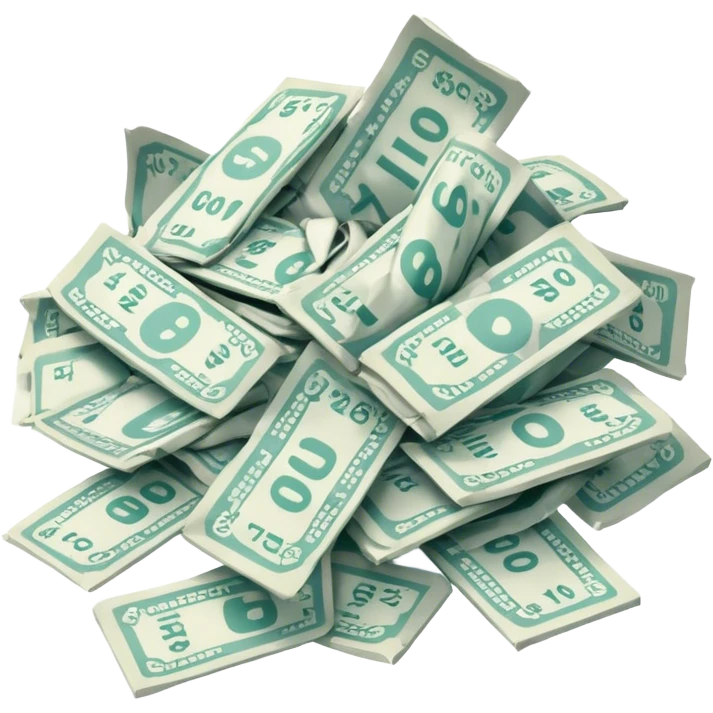 Losing lotto tickets  emoji