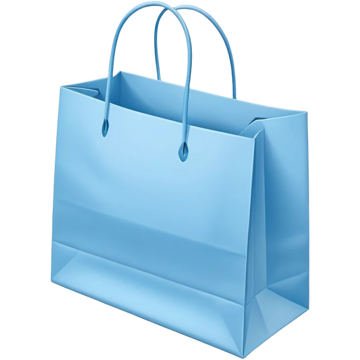 Bundle of Light blue shopping bags emoji