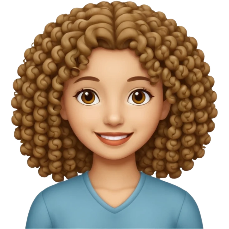 Morena cabelo cacheado sex emoji