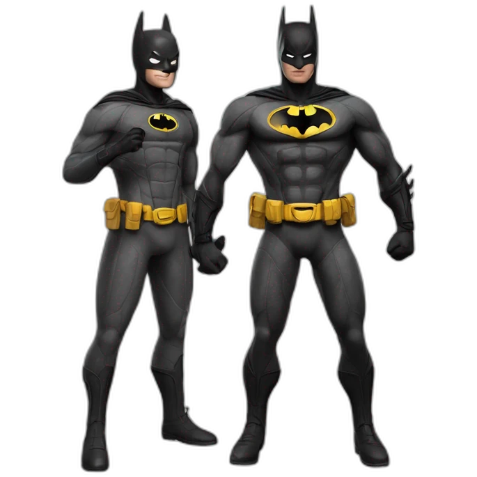 Batman déguisé en Spider-Man emoji