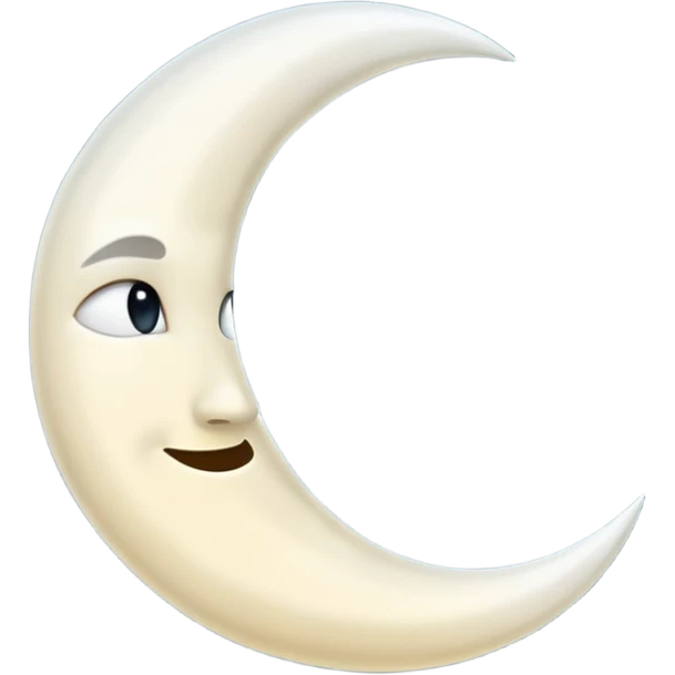 half moon. emoji