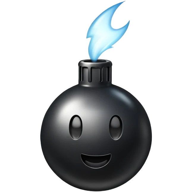 the bomb emoji but also with an exclamation mark to the right of it emoji