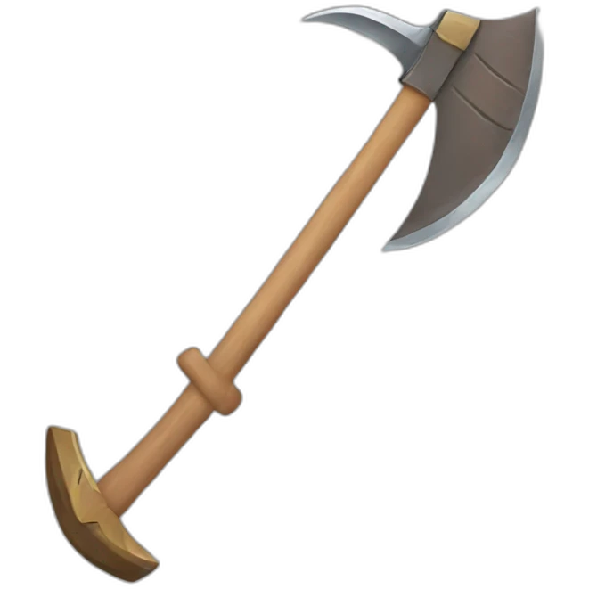 Goofy warrior axe emoji