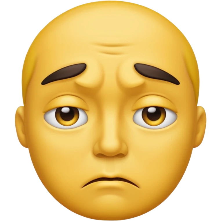 Pouting yellow face emoji emoji