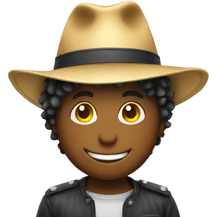 smile emoji with hat on emoji