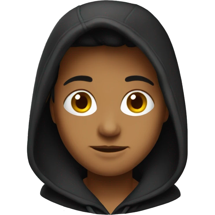 black hoodie  emoji