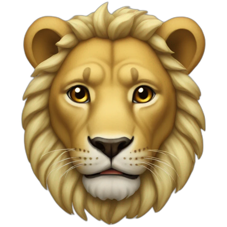 León con corona emoji