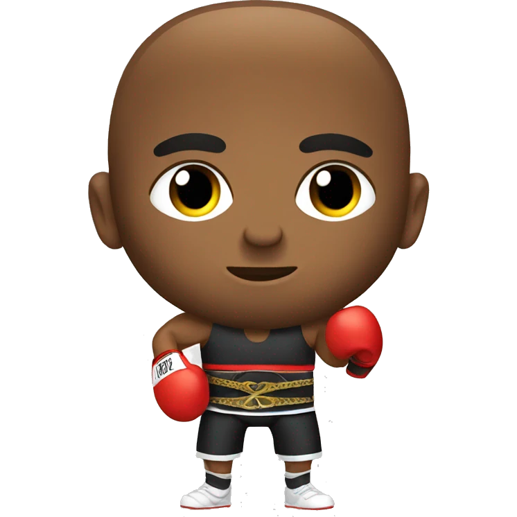 Boxer with a belt emoji