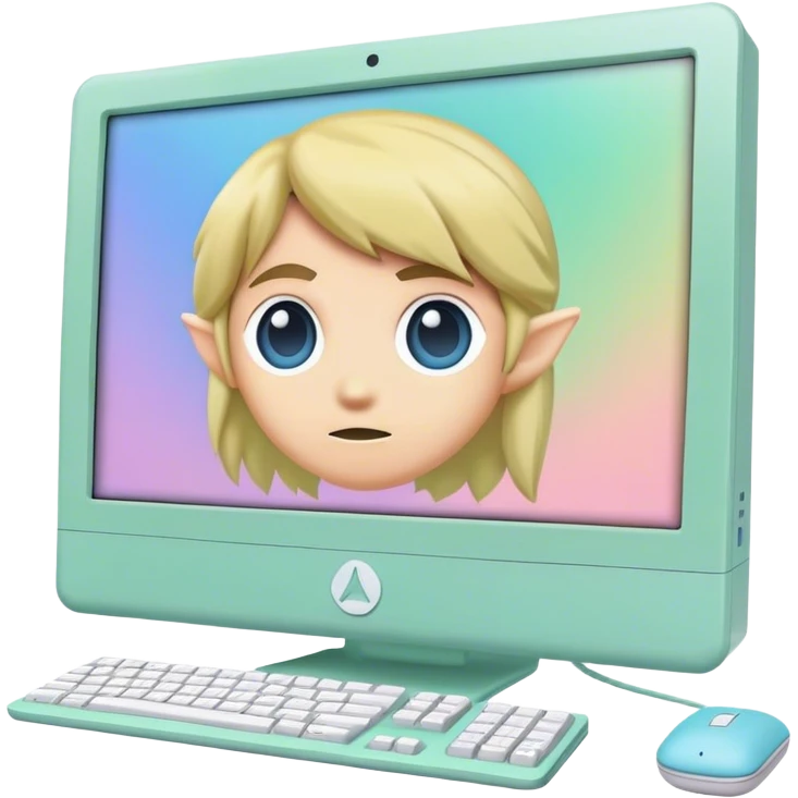 pastel link desktop computer emoji