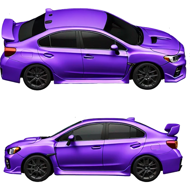 Purple Subaru wrx emoji