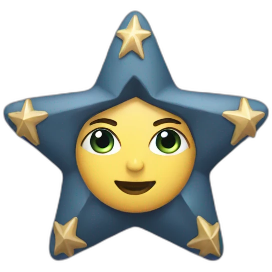 six pointed star heroine emoji