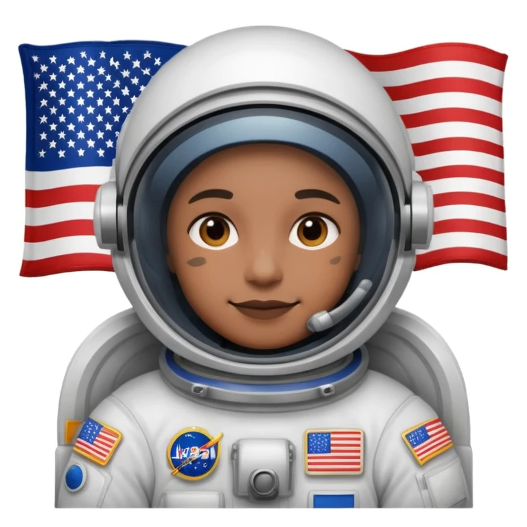 astronaut us flag emoji