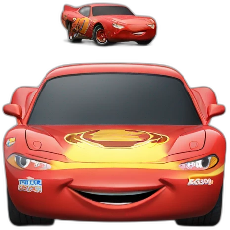 flash mcqueen say "ka-chow" emoji