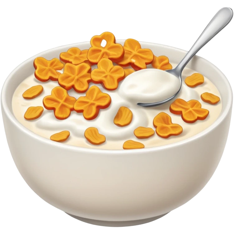 cereal in bowl with milk emoji