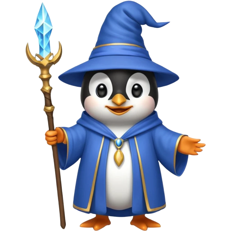 Penguin Wizard emoji
