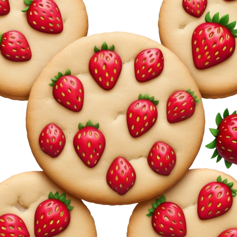 strawberry cookies  emoji