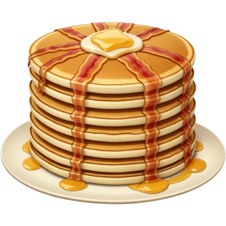 pancakes with meat emoji