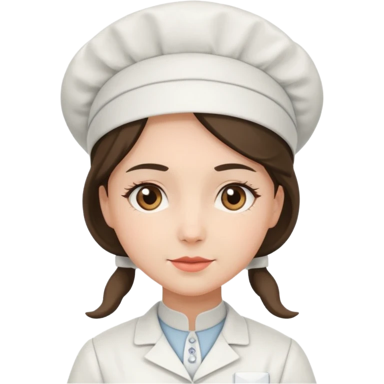 victorian nurse in a flat-toon style emoji