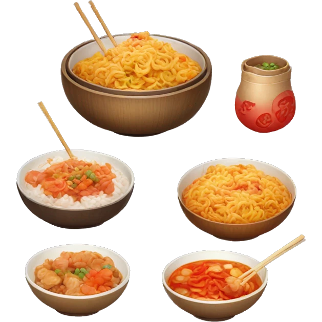 Oriental traditional food emoji