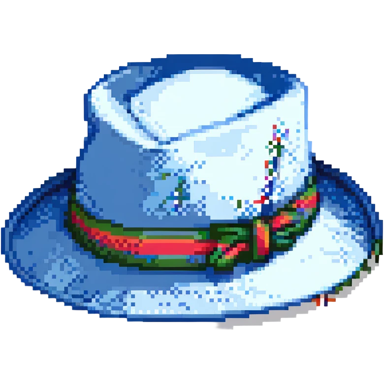 Синяя панамка со шнурком, no background emoji