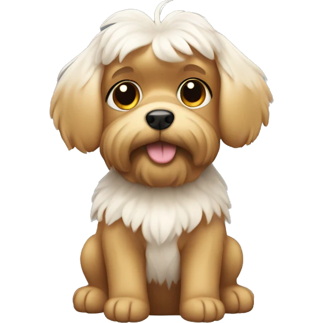A Yorkshire dog like an angel  emoji