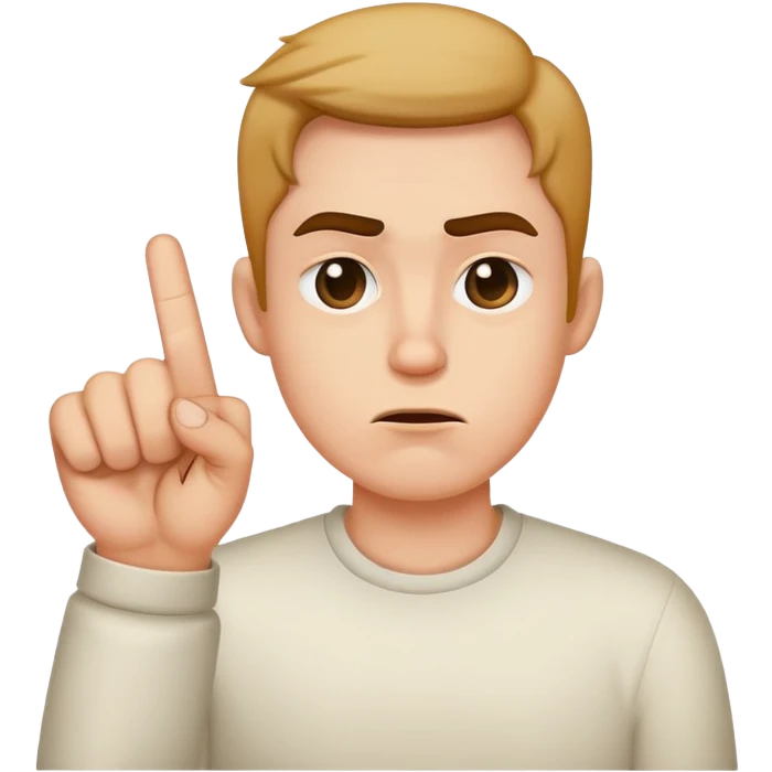 Middle finger stank face  emoji